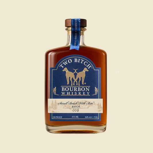 Two Bitch™ Bourbon Small Batch With Bite (375mL) 100 Proof + Classic Salted Holiday Caramels