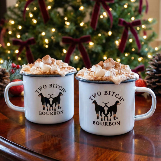 Two Bitch™ Bourbon Enamel Camp Mug