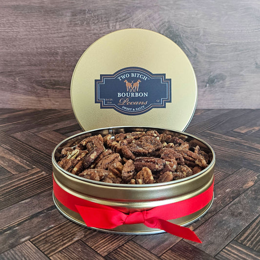 Two Bitch™ Bourbon Pecans – Limited Edition Gold Tin (8oz)