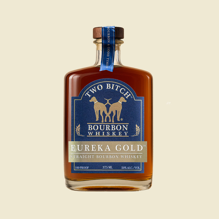 Two Bitch™ Bourbon Eureka Gold™ (375 mL) — 92 Proof + Classic Salted Holiday Caramels