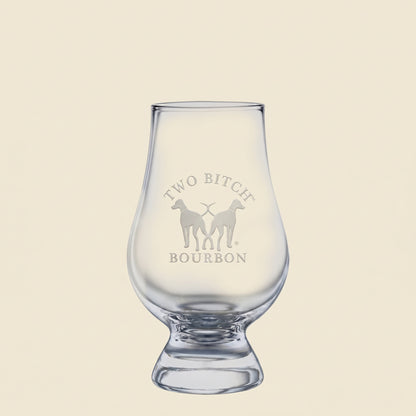 Two Bitch™ Bourbon Engraved Glencairn® with Gift Box for Retail