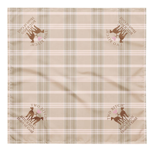Heart of Gold Soft Plaid Bandana