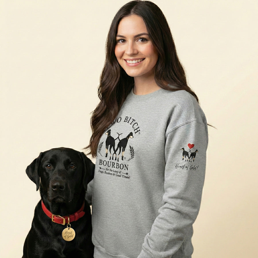 Wear Your Heart. Pour Your Bourbon. Crewneck Sweatshirt