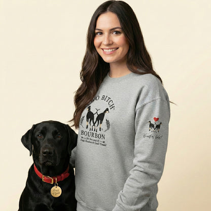 Wear Your Heart. Pour Your Bourbon. Crewneck Sweatshirt