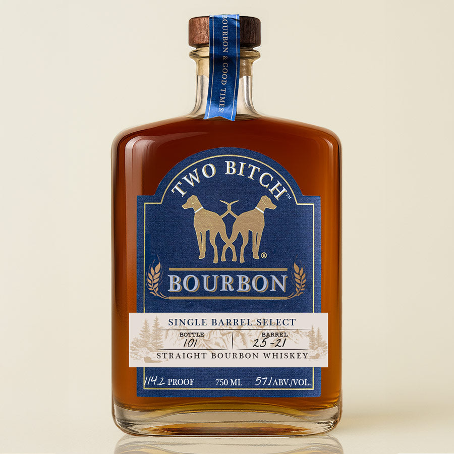 Product image of a 750ml bottle of Single barrel Select Two Bitch Bourbon