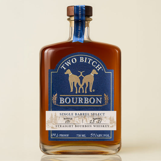 Product image of a 750ml bottle of Single barrel Select Two Bitch Bourbon