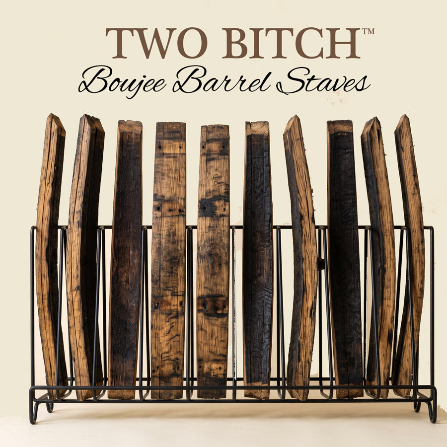 Two Bitch™ Boujee Barrel Staves | Authentic Used Barrel Staves — Set of 10