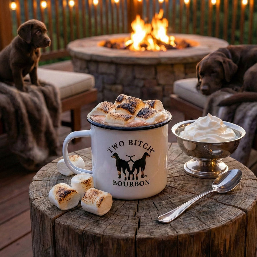 Two Bitch™ Bourbon Enamel Camp Mug
