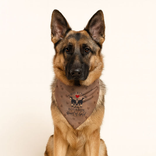 Heart of Gold Chocolate Bandana
