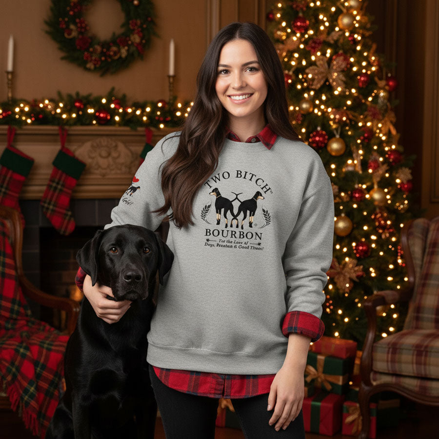 Wear Your Heart. Pour Your Bourbon. Crewneck Sweatshirt